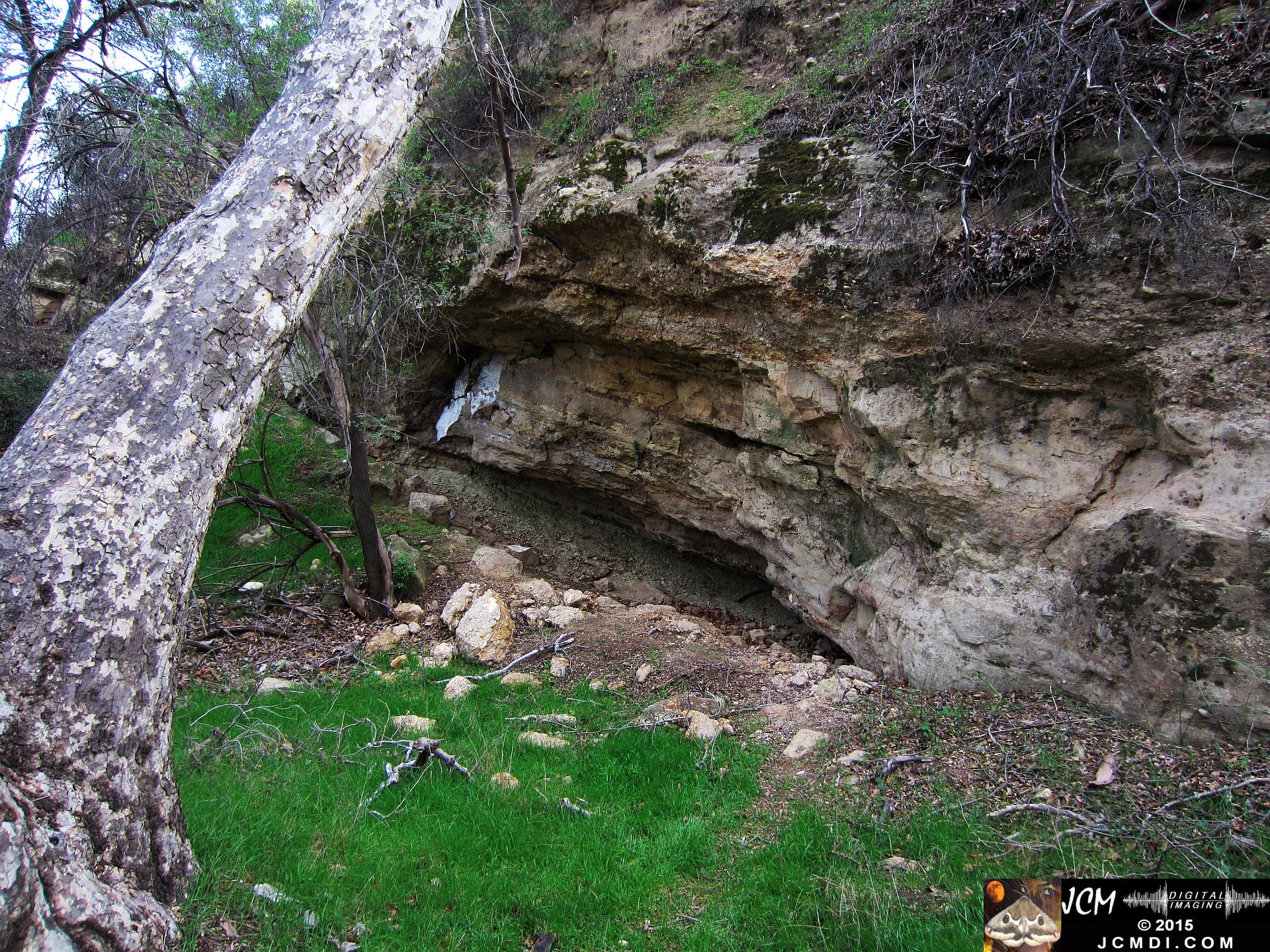 Whitney Canyon cliff overhang